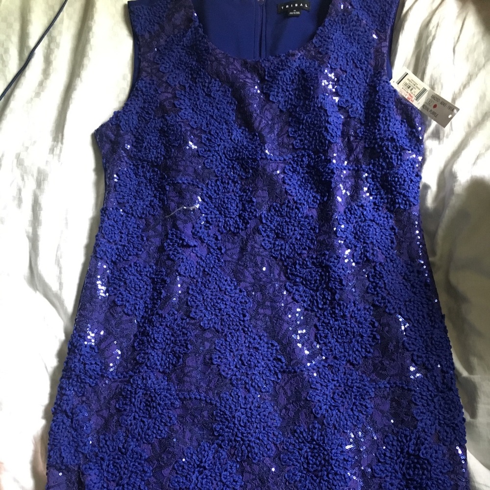 Blue Sequin Dress